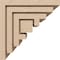 Ekena Millwork 9"W x 9"D x 9"H Wide Landon Rough Cedar Woodgrain TimberThane Corbel, Primed Tan CORUR09X09X09LANRCPR - alternate 3